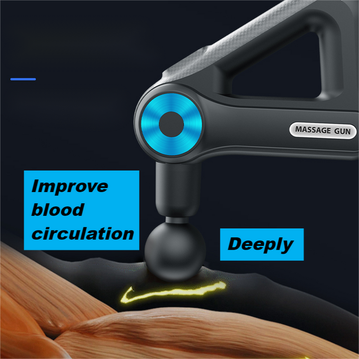Premium 9-Head Massage Gun with 9 Adjustable Speeds, Long Battery Life, Ultra-Quiet Deep Tissue Relief for Muscle Recovery, Triangle Design for Comfortable Grip