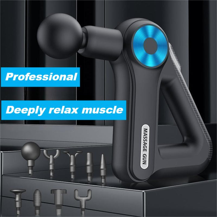 Premium 9-Head Massage Gun with 9 Adjustable Speeds, Long Battery Life, Ultra-Quiet Deep Tissue Relief for Muscle Recovery, Triangle Design for Comfortable Grip