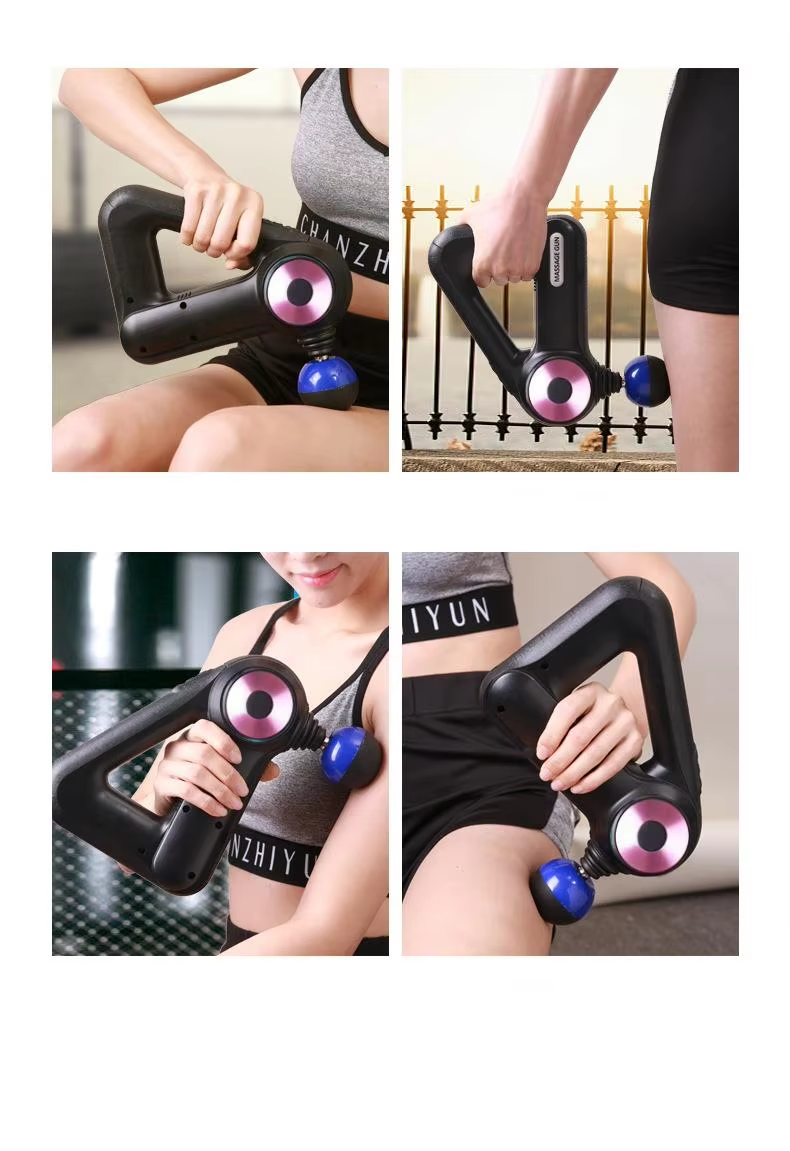 Premium 9-Head Massage Gun with 9 Adjustable Speeds, Long Battery Life, Ultra-Quiet Deep Tissue Relief for Muscle Recovery, Triangle Design for Comfortable Grip