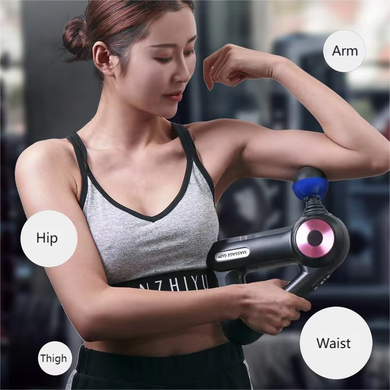 Premium 9-Head Massage Gun with 9 Adjustable Speeds, Long Battery Life, Ultra-Quiet Deep Tissue Relief for Muscle Recovery, Triangle Design for Comfortable Grip