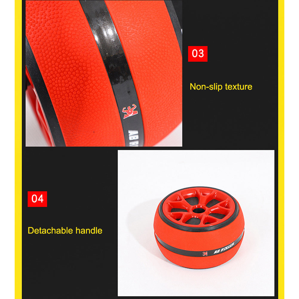 Premium Abdominal Muscle Wheel for Core Strength Training - Fitness Roller with Kneeling Pad, TPR+PP Material for Effective Abdomen Exercise, Durable Ab Wheel for Home Workouts