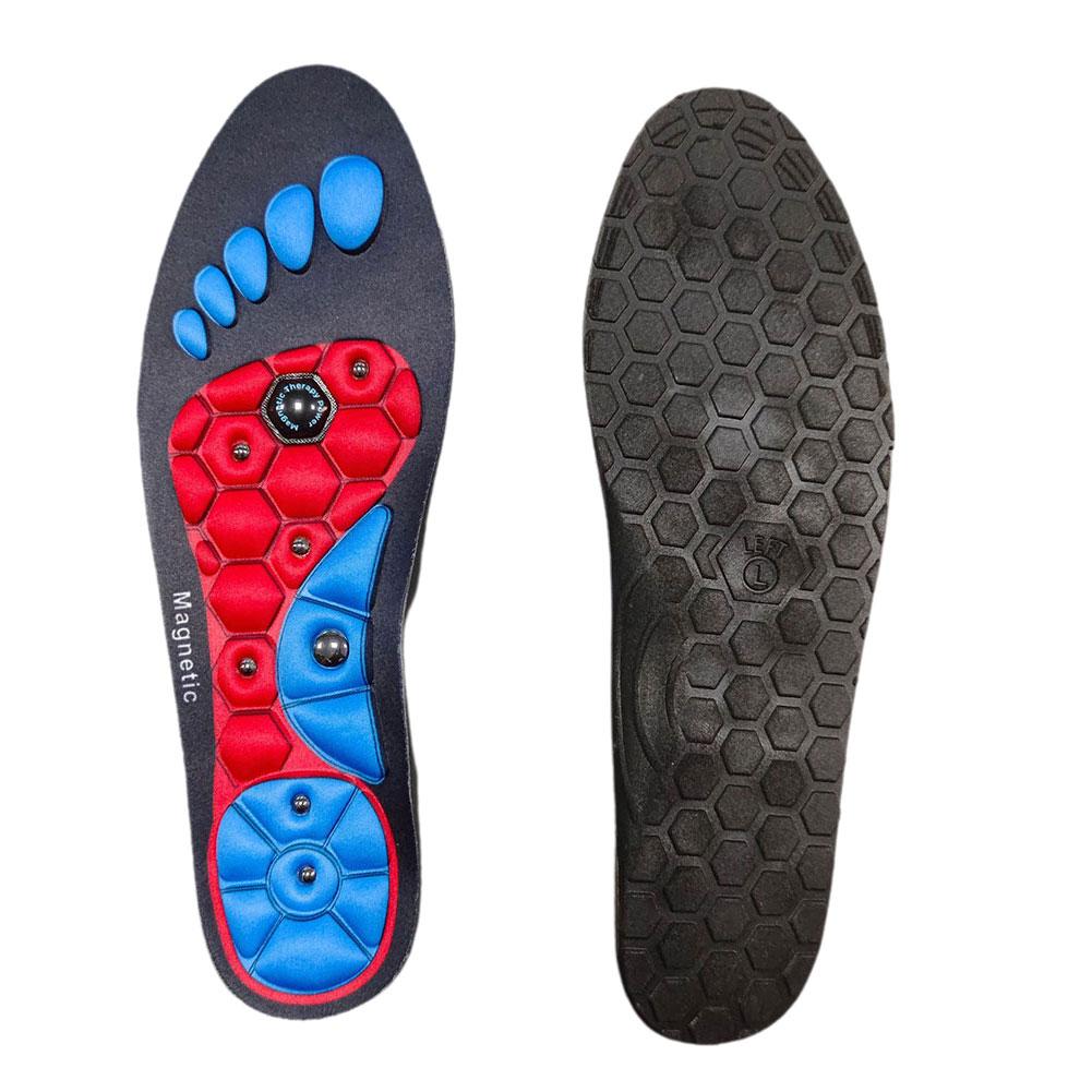 Premium Acupressure Foot Insoles for Men & Women - Orthopedic Gel Magnetic Shoe Inserts for Fatigue Relief, Odor Control & Improved Sleep Quality