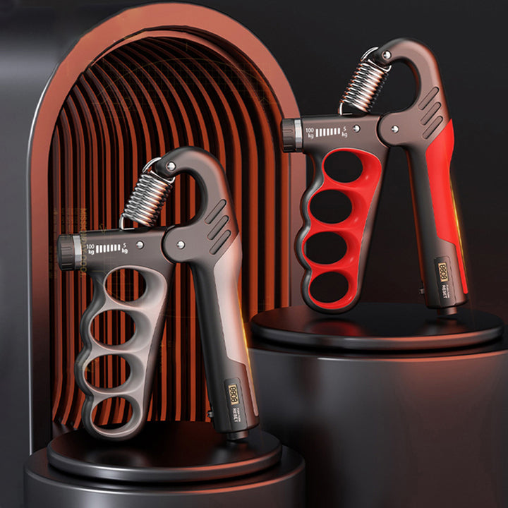 Premium Adjustable 5-100KG Grip Strength Trainer with Counter – Hand Gripper for Muscle Building, Wrist Expander & Fitness Training – Durable Stainless Steel, Non-Slip Design for Gym, Therapy, and Injury Recovery – Ideal for Athletes & Musicians