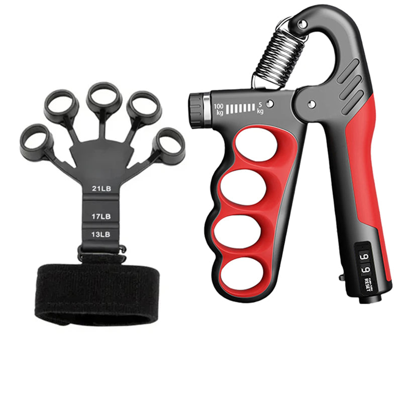 Premium Adjustable 5-100KG Grip Strength Trainer with Counter – Hand Gripper for Muscle Building, Wrist Expander & Fitness Training – Durable Stainless Steel, Non-Slip Design for Gym, Therapy, and Injury Recovery – Ideal for Athletes & Musicians