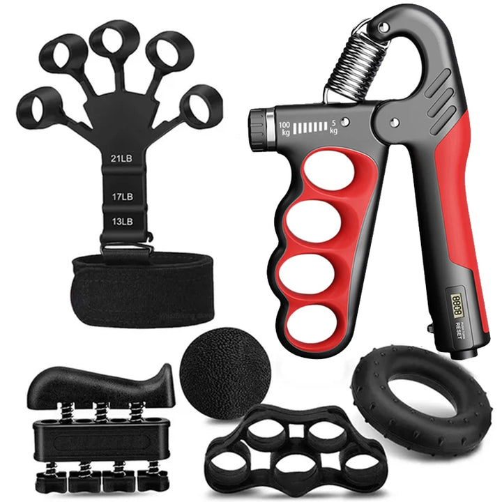 Premium Adjustable 5-100KG Grip Strength Trainer with Counter – Hand Gripper for Muscle Building, Wrist Expander & Fitness Training – Durable Stainless Steel, Non-Slip Design for Gym, Therapy, and Injury Recovery – Ideal for Athletes & Musicians