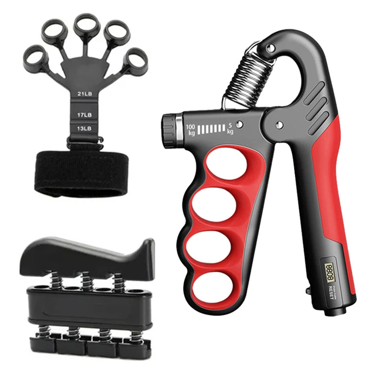 Premium Adjustable 5-100KG Grip Strength Trainer with Counter – Hand Gripper for Muscle Building, Wrist Expander & Fitness Training – Durable Stainless Steel, Non-Slip Design for Gym, Therapy, and Injury Recovery – Ideal for Athletes & Musicians