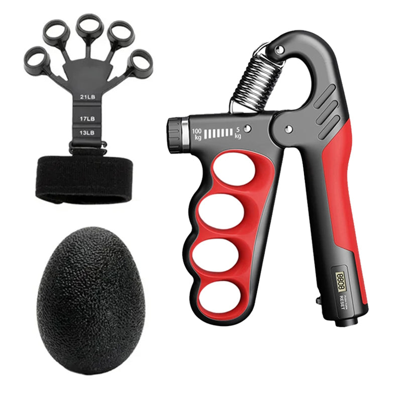Premium Adjustable 5-100KG Grip Strength Trainer with Counter – Hand Gripper for Muscle Building, Wrist Expander & Fitness Training – Durable Stainless Steel, Non-Slip Design for Gym, Therapy, and Injury Recovery – Ideal for Athletes & Musicians