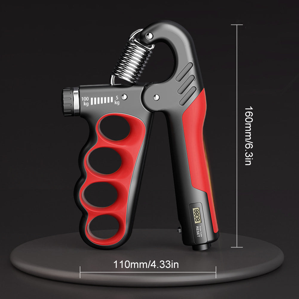 Premium Adjustable 5-100KG Grip Strength Trainer with Counter – Hand Gripper for Muscle Building, Wrist Expander & Fitness Training – Durable Stainless Steel, Non-Slip Design for Gym, Therapy, and Injury Recovery – Ideal for Athletes & Musicians