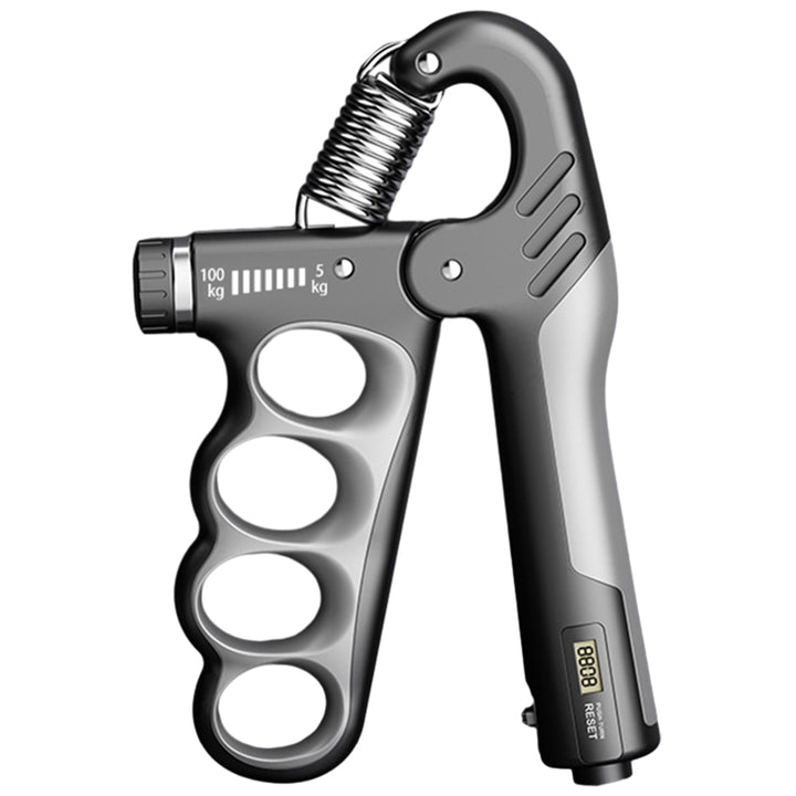 Premium Adjustable 5-100KG Grip Strength Trainer with Counter – Hand Gripper for Muscle Building, Wrist Expander & Fitness Training – Durable Stainless Steel, Non-Slip Design for Gym, Therapy, and Injury Recovery – Ideal for Athletes & Musicians