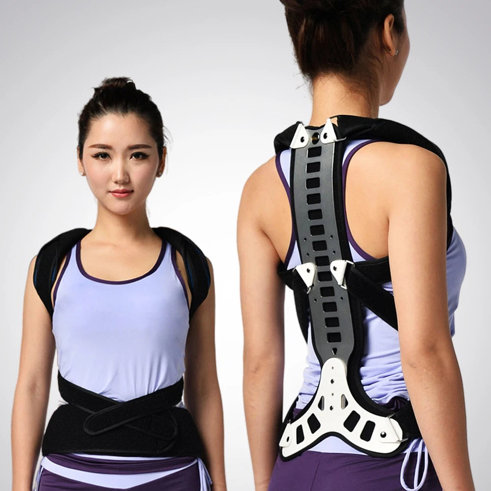 Premium Adjustable Back Brace Posture Corrector for Scoliosis & Hunchback Relief, Pain Relief, Lightweight & Breathable Design, Unisex Sizes S-XL