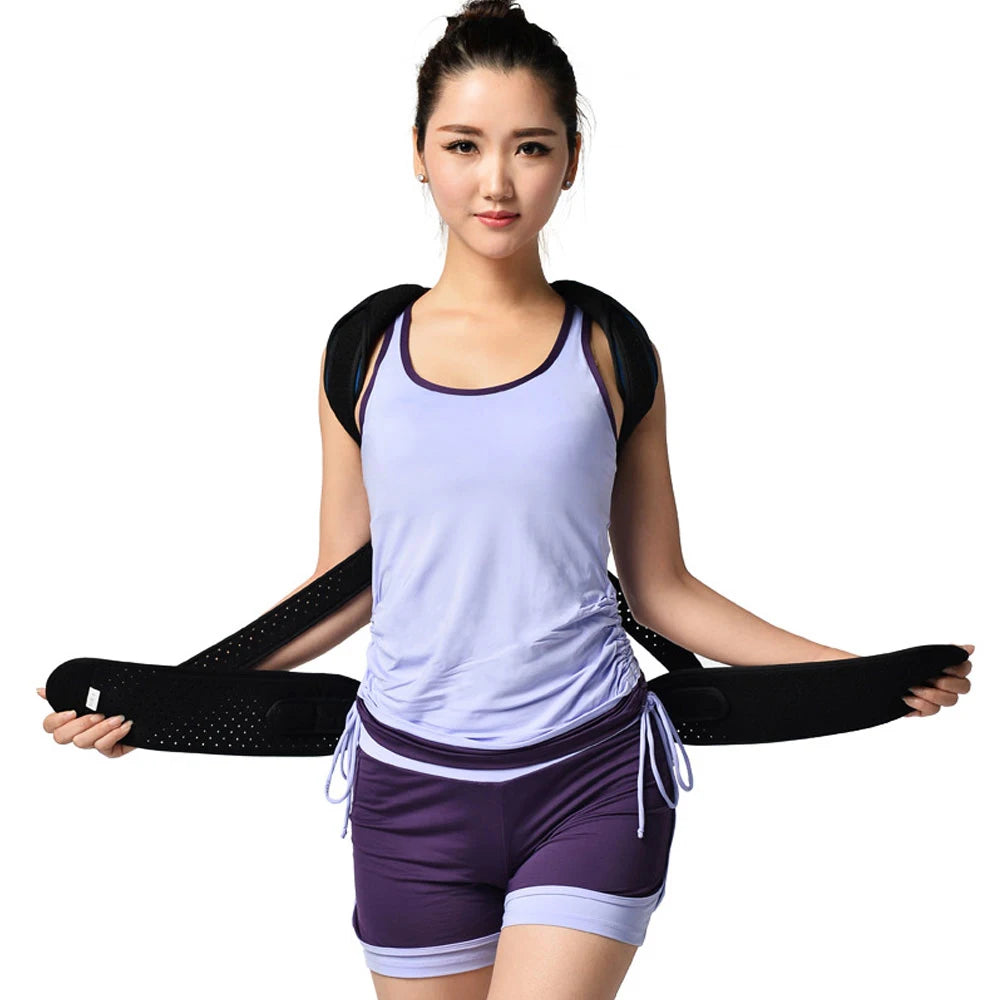 Premium Adjustable Back Brace Posture Corrector for Scoliosis & Hunchback Relief, Pain Relief, Lightweight & Breathable Design, Unisex Sizes S-XL