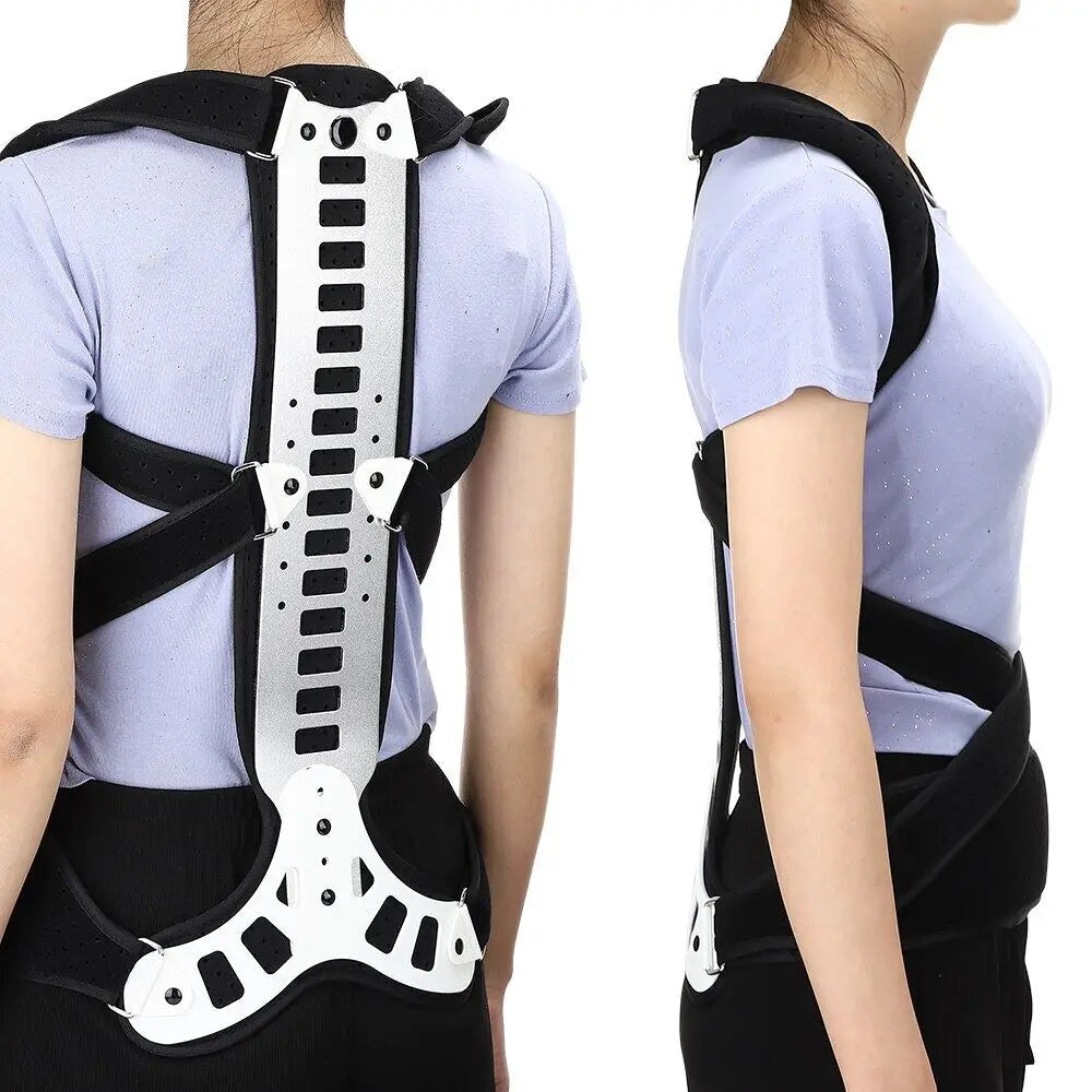 Premium Adjustable Back Brace Posture Corrector for Scoliosis & Hunchback Relief, Pain Relief, Lightweight & Breathable Design, Unisex Sizes S-XL
