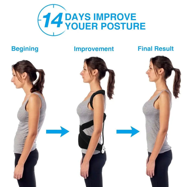 Premium Adjustable Back Brace Posture Corrector for Scoliosis & Hunchback Relief, Pain Relief, Lightweight & Breathable Design, Unisex Sizes S-XL