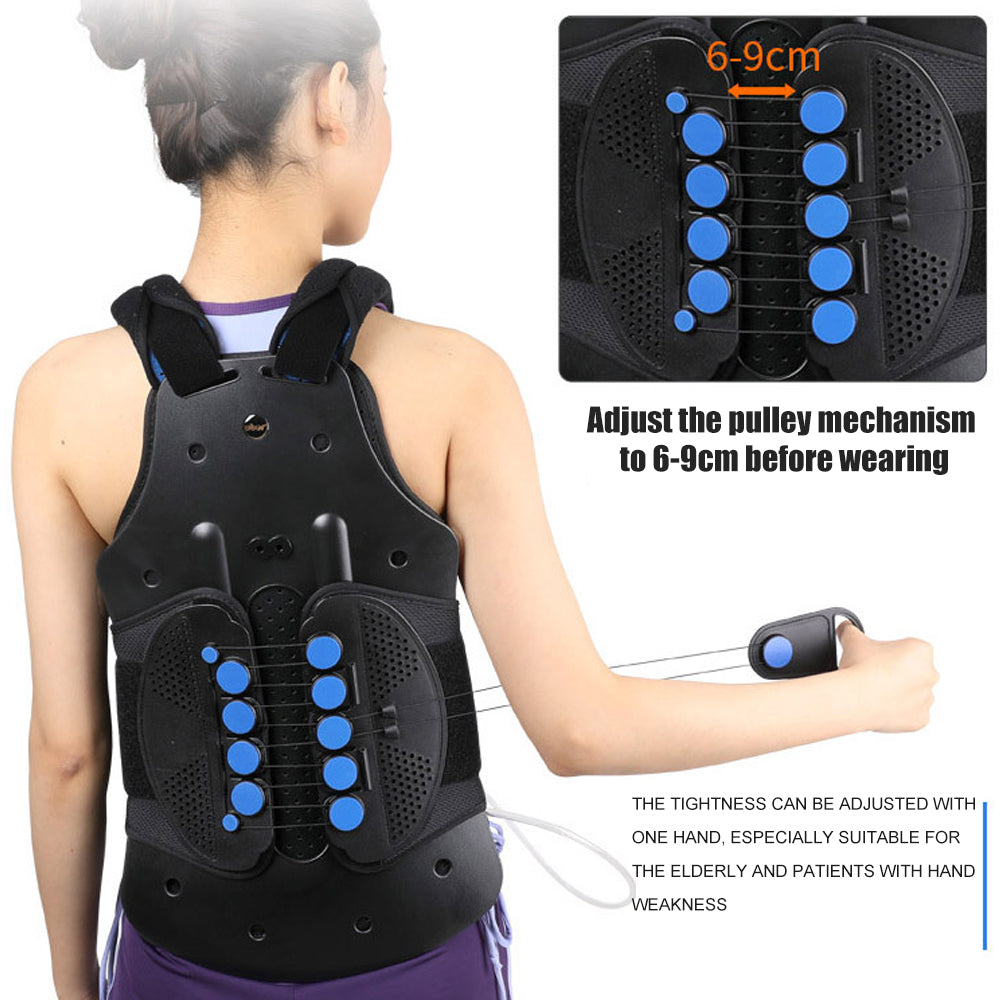 Premium Adjustable Back Brace Posture Corrector for Scoliosis & Hunchback Relief, Pain Relief, Lightweight & Breathable Design, Unisex Sizes S-XL