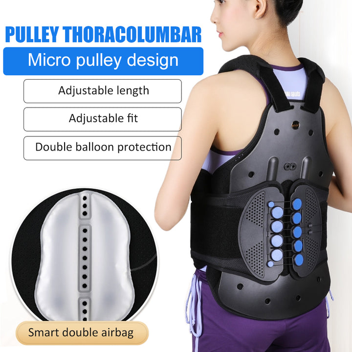 Premium Adjustable Back Brace Posture Corrector for Scoliosis & Hunchback Relief, Pain Relief, Lightweight & Breathable Design, Unisex Sizes S-XL