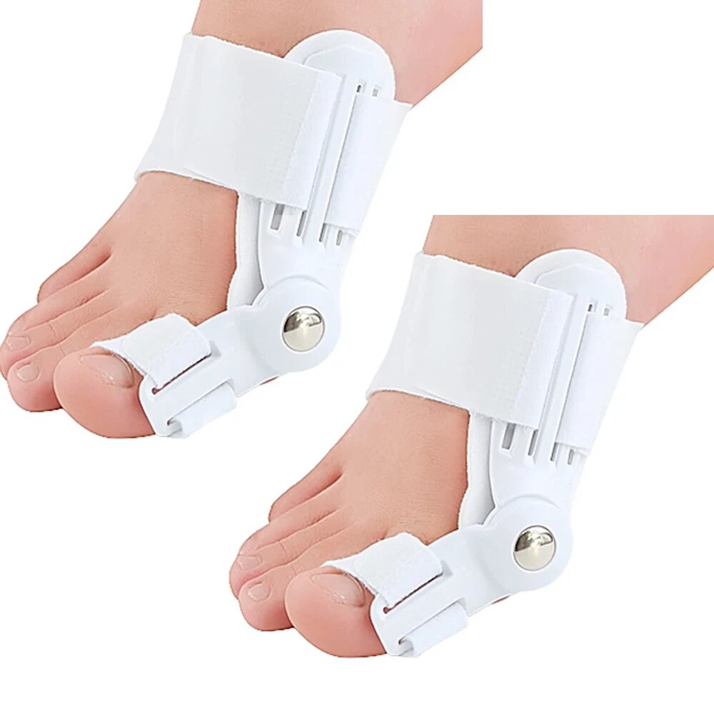 Premium Adjustable Bunion Corrector - Hallux Valgus Toe Straightener with Orthopedic Splint, Rotatable Toe Separator for Pain Relief, Big Toe Brace for Men and Women, Comfortable and Non-Slip Design