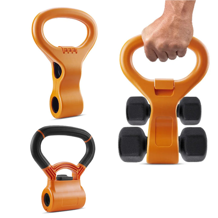Premium Adjustable Dumbbell Grip – Portable Weightlifting Handle for Fitness, Comfortable Kettlebell Grip for Exercise, Adjustable and Easy-to-Use Weight Handle for Effective Workouts