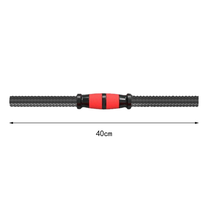 Premium Adjustable Dumbbell Rod Set – Portable Barbell Lifting, Easy to Install, Non-Slip Foam Grip, PVC Plastic Nuts, Versatile Strength Training for Home Gym, 35-55cm
