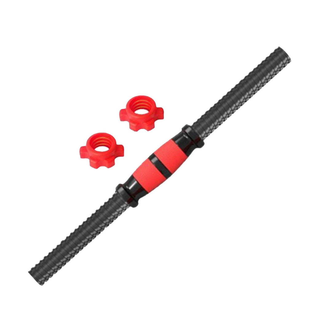 Premium Adjustable Dumbbell Rod Set – Portable Barbell Lifting, Easy to Install, Non-Slip Foam Grip, PVC Plastic Nuts, Versatile Strength Training for Home Gym, 35-55cm