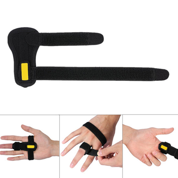 Premium Adjustable Finger Splint for Trigger Finger and Curved Finger Straightening, Support Brace with Hook & Loop Tape for Injury Recovery, Arthritis Relief, and Finger Protection – Fits All Sizes