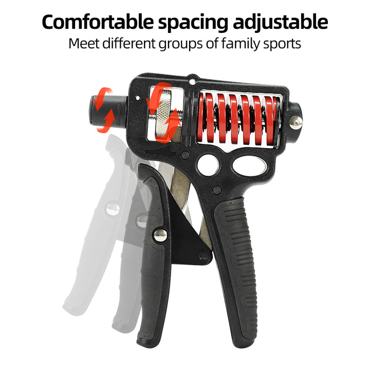 Premium Adjustable Hand Grip Strengthener - 5-120kg Finger Expander for Arm, Wrist & Forearm Training - Durable Steel Spring Gripper for Fitness & Exercise
