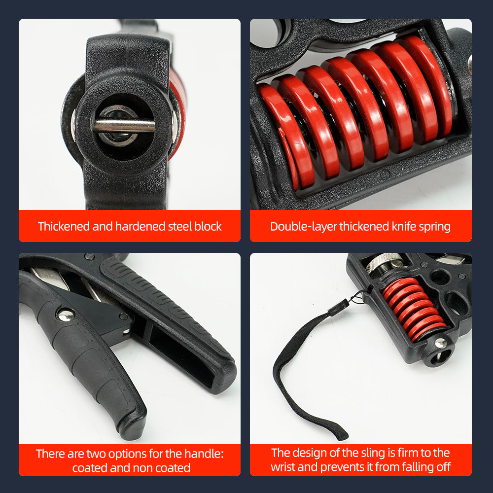 Premium Adjustable Hand Grip Strengthener - 5-120kg Finger Expander for Arm, Wrist & Forearm Training - Durable Steel Spring Gripper for Fitness & Exercise