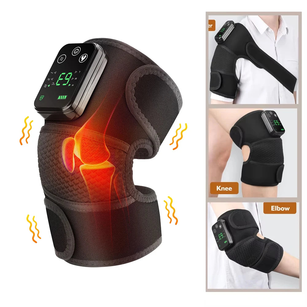 Premium Adjustable Heated Shoulder Brace – Electric Vibration Compression Wrap for Left and Right Shoulder Support