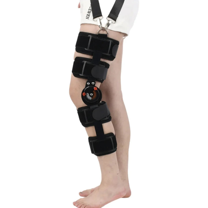 Premium Adjustable Hinged Knee Brace – Orthopedic Support Stabilizer with Range of Motion Control for Knee Joint