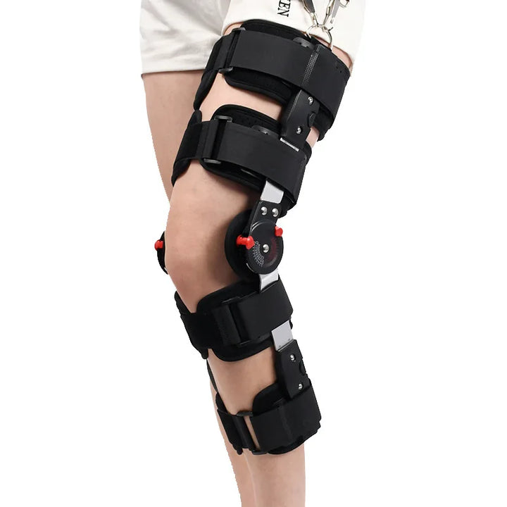 Premium Adjustable Hinged Knee Brace – Orthopedic Support Stabilizer with Range of Motion Control for Knee Joint