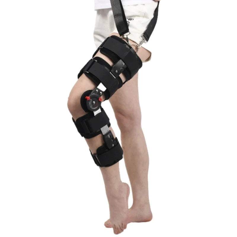 Premium Adjustable Hinged Knee Brace – Orthopedic Support Stabilizer with Range of Motion Control for Knee Joint