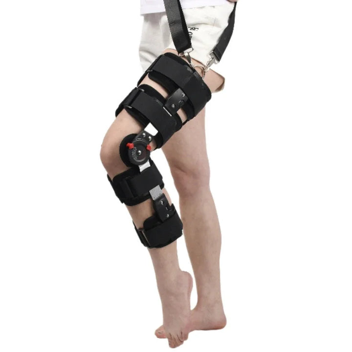 Premium Adjustable Hinged Knee Brace – Orthopedic Support Stabilizer with Range of Motion Control for Knee Joint