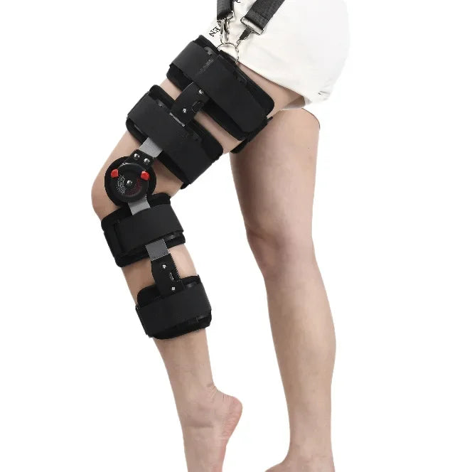 Premium Adjustable Hinged Knee Brace – Orthopedic Support Stabilizer with Range of Motion Control for Knee Joint