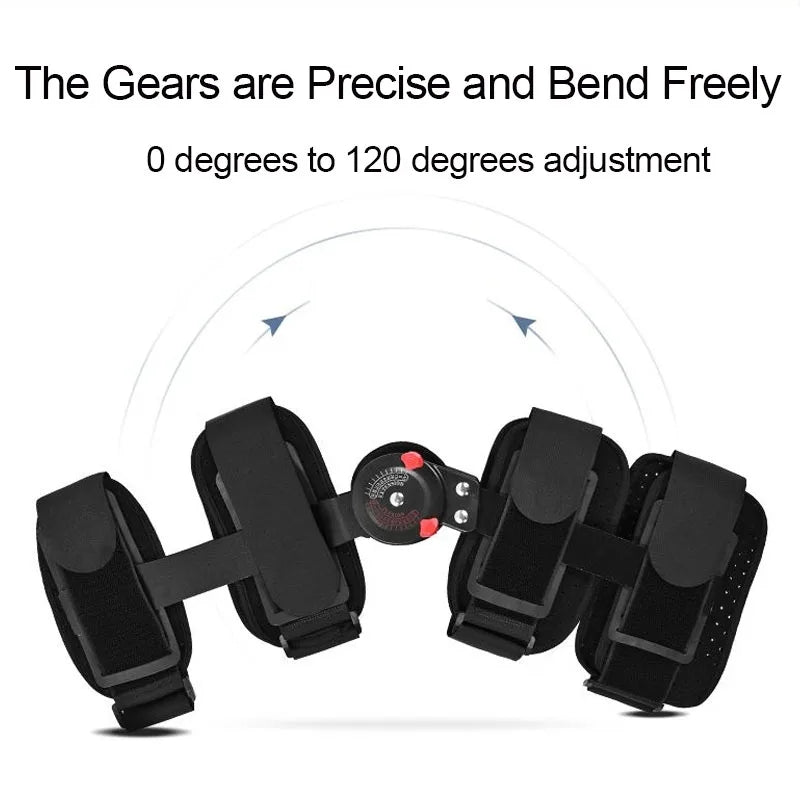 Premium Adjustable Hinged Knee Brace for Postoperative Recovery, ROM Immobilizer for ACL, MCL, Meniscus Tear, and Ligament Injuries - Left/Right Leg Support