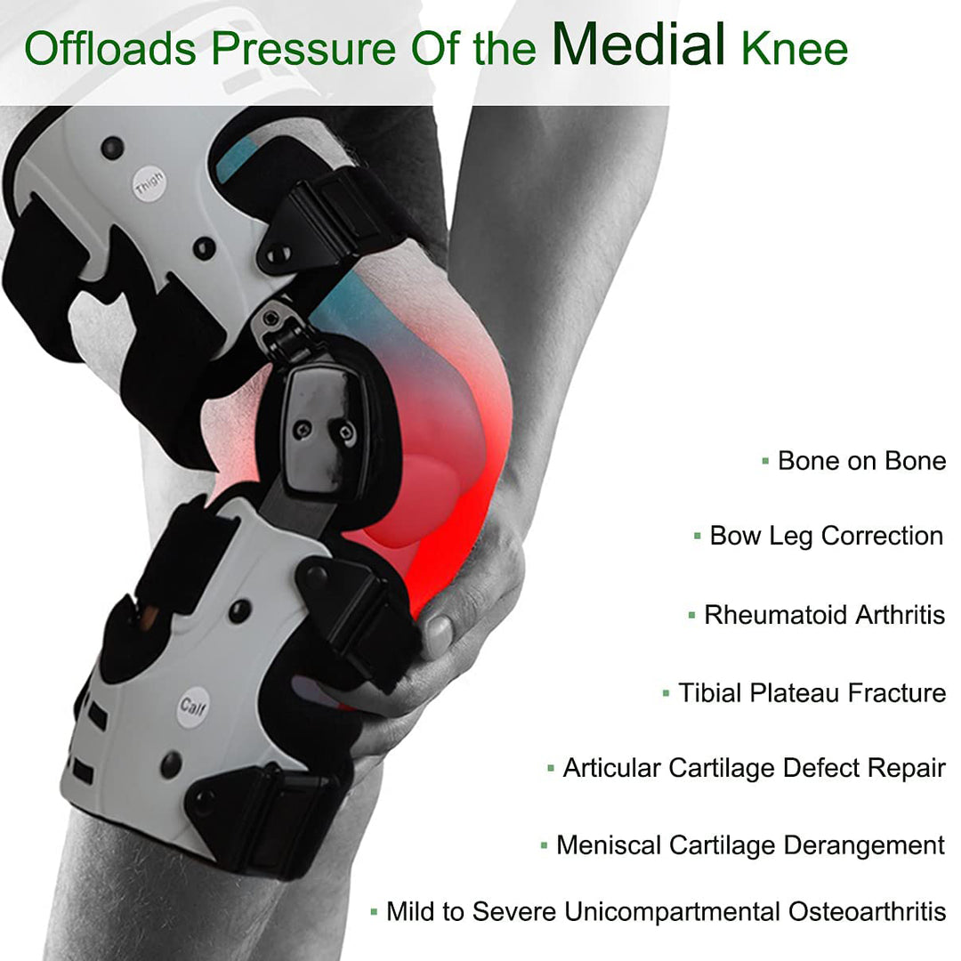 Premium Adjustable Hinged Knee Brace for Postoperative Recovery, ROM Immobilizer for ACL, MCL, Meniscus Tear, and Ligament Injuries - Left/Right Leg Support