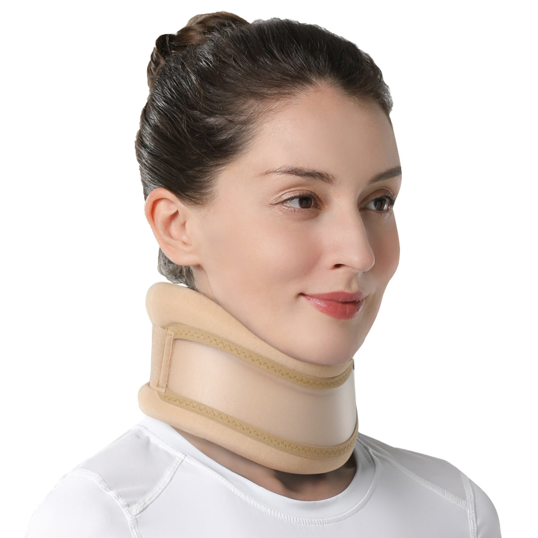 Premium Adjustable Neck Brace Foam Cervical Collar for Pain Relief, Comfortable Support for Home Use and Sleeping, Various Sizes S-XL