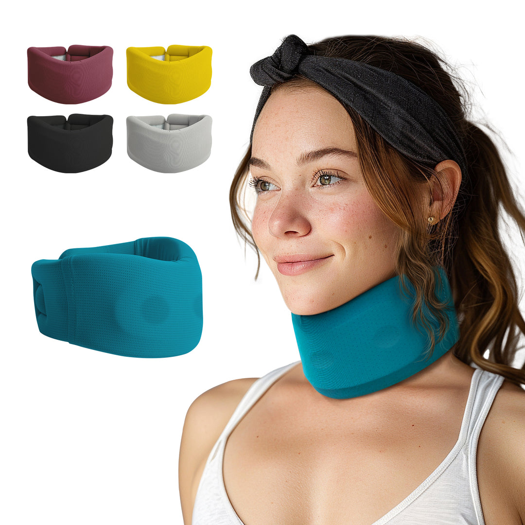 Premium Adjustable Neck Brace Foam Cervical Collar for Pain Relief, Comfortable Support for Home Use and Sleeping, Various Sizes S-XL