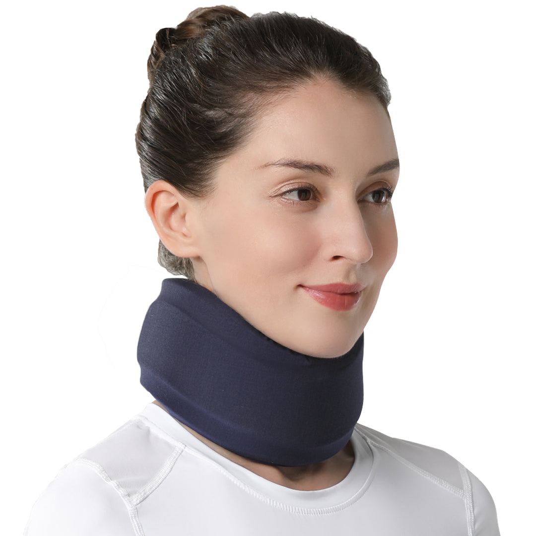 Premium Adjustable Neck Brace Foam Cervical Collar for Pain Relief, Comfortable Support for Home Use and Sleeping, Various Sizes S-XL