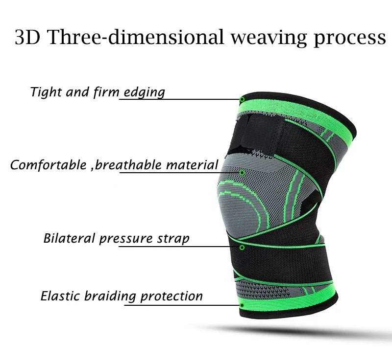Premium Adjustable Sports Knee Pad – Patella Stabilizer Brace Support for Running Hiking and Basketball