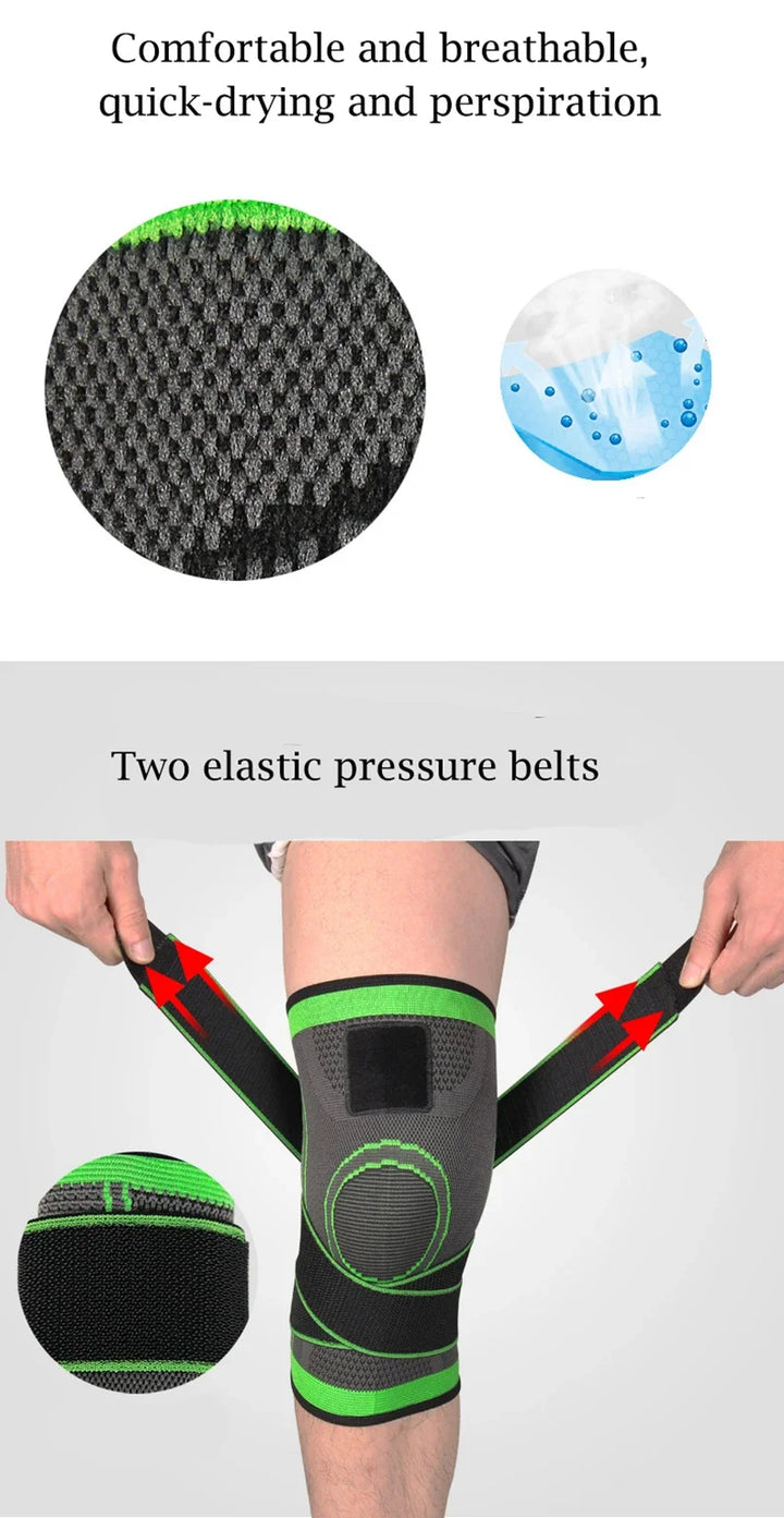 Premium Adjustable Sports Knee Pad – Patella Stabilizer Brace Support for Running Hiking and Basketball