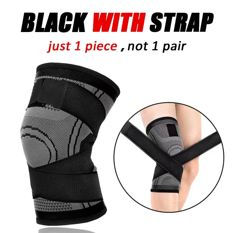 Premium Adjustable Sports Knee Pad – Patella Stabilizer Brace Support for Running Hiking and Basketball