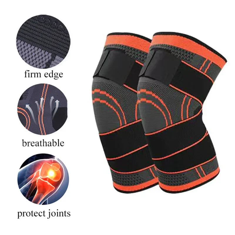 Premium Adjustable Sports Knee Pad – Patella Stabilizer Brace Support for Running Hiking and Basketball