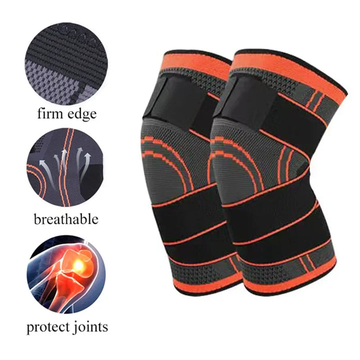 Premium Adjustable Sports Knee Pad – Patella Stabilizer Brace Support for Running Hiking and Basketball