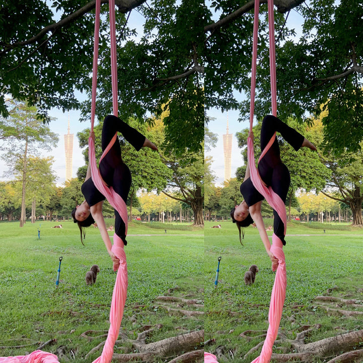 Premium Aerial Silks Yoga Hammock for Fitness – 12M Nylon Anti-Gravity Swing, High Load Bearing, Pilates & Bodybuilding Equipment for Home & Outdoor Use