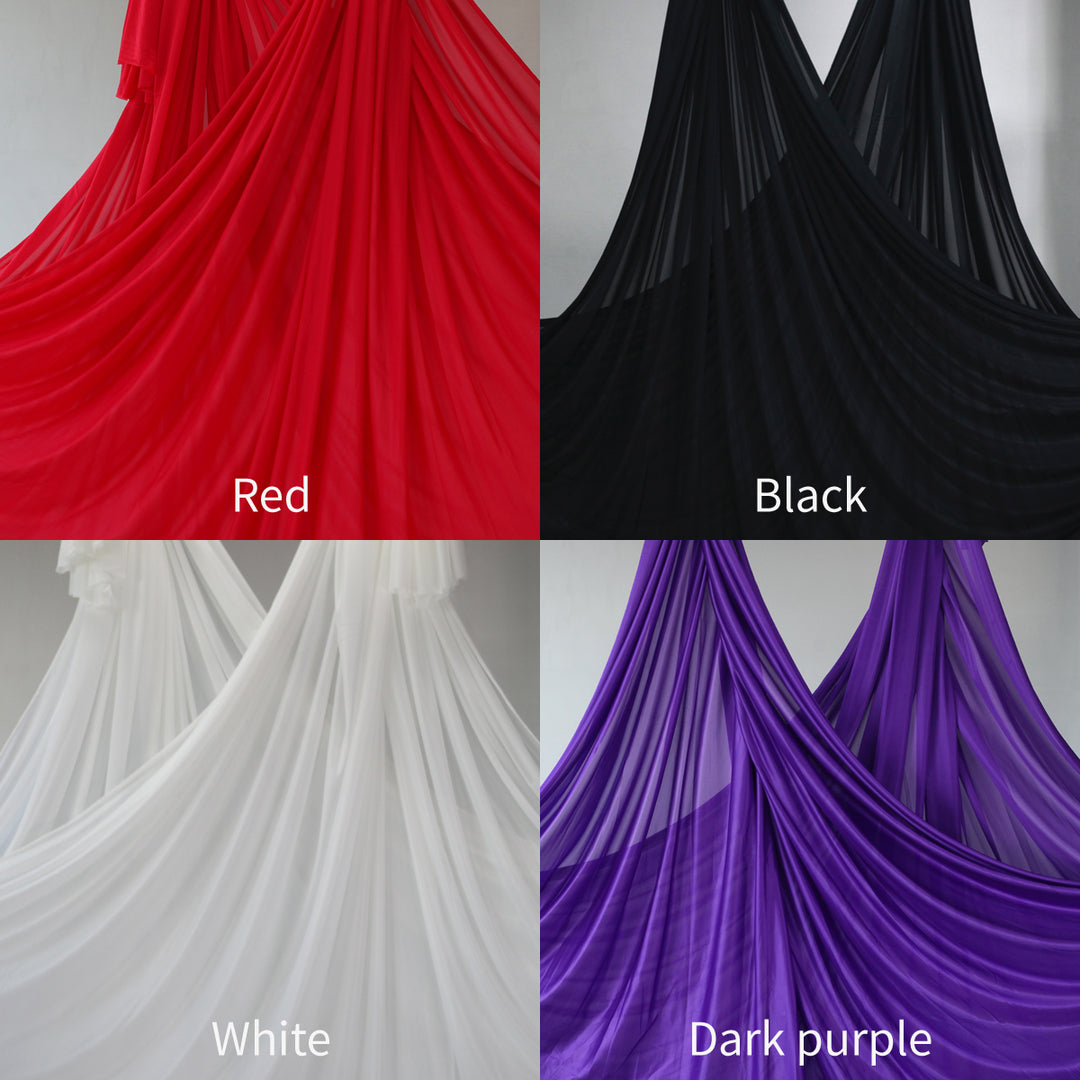 Premium Aerial Silks Yoga Hammock for Fitness – 12M Nylon Anti-Gravity Swing, High Load Bearing, Pilates & Bodybuilding Equipment for Home & Outdoor Use