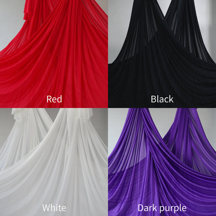 Premium Aerial Silks Yoga Hammock for Fitness – 12M Nylon Anti-Gravity Swing, High Load Bearing, Pilates & Bodybuilding Equipment for Home & Outdoor Use