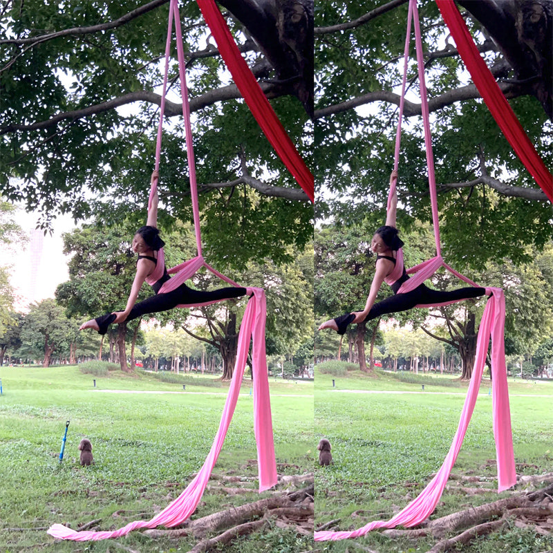 Premium Aerial Silks Yoga Hammock for Fitness – 12M Nylon Anti-Gravity Swing, High Load Bearing, Pilates & Bodybuilding Equipment for Home & Outdoor Use