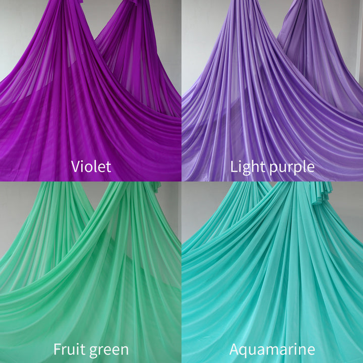 Premium Aerial Silks Yoga Hammock for Fitness – 12M Nylon Anti-Gravity Swing, High Load Bearing, Pilates & Bodybuilding Equipment for Home & Outdoor Use