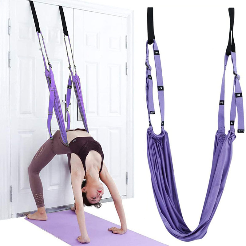 Premium Aerial Yoga Belt – Durable Inversion Trainer for Yoga, Fitness, and Stretching, Thick Elastic Design for Safe Split & Waist Flexibility Training, Ideal for Adults, Kids & Seniors