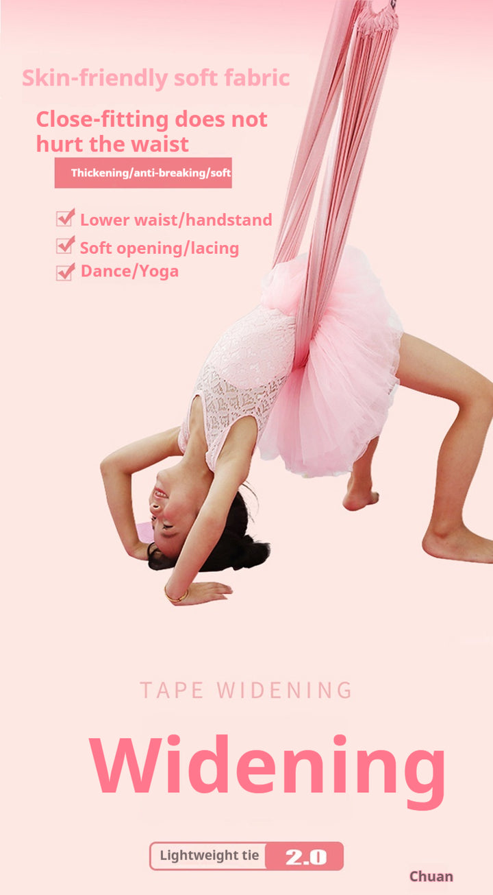 Premium Aerial Yoga Belt – Durable Inversion Trainer for Yoga, Fitness, and Stretching, Thick Elastic Design for Safe Split & Waist Flexibility Training, Ideal for Adults, Kids & Seniors