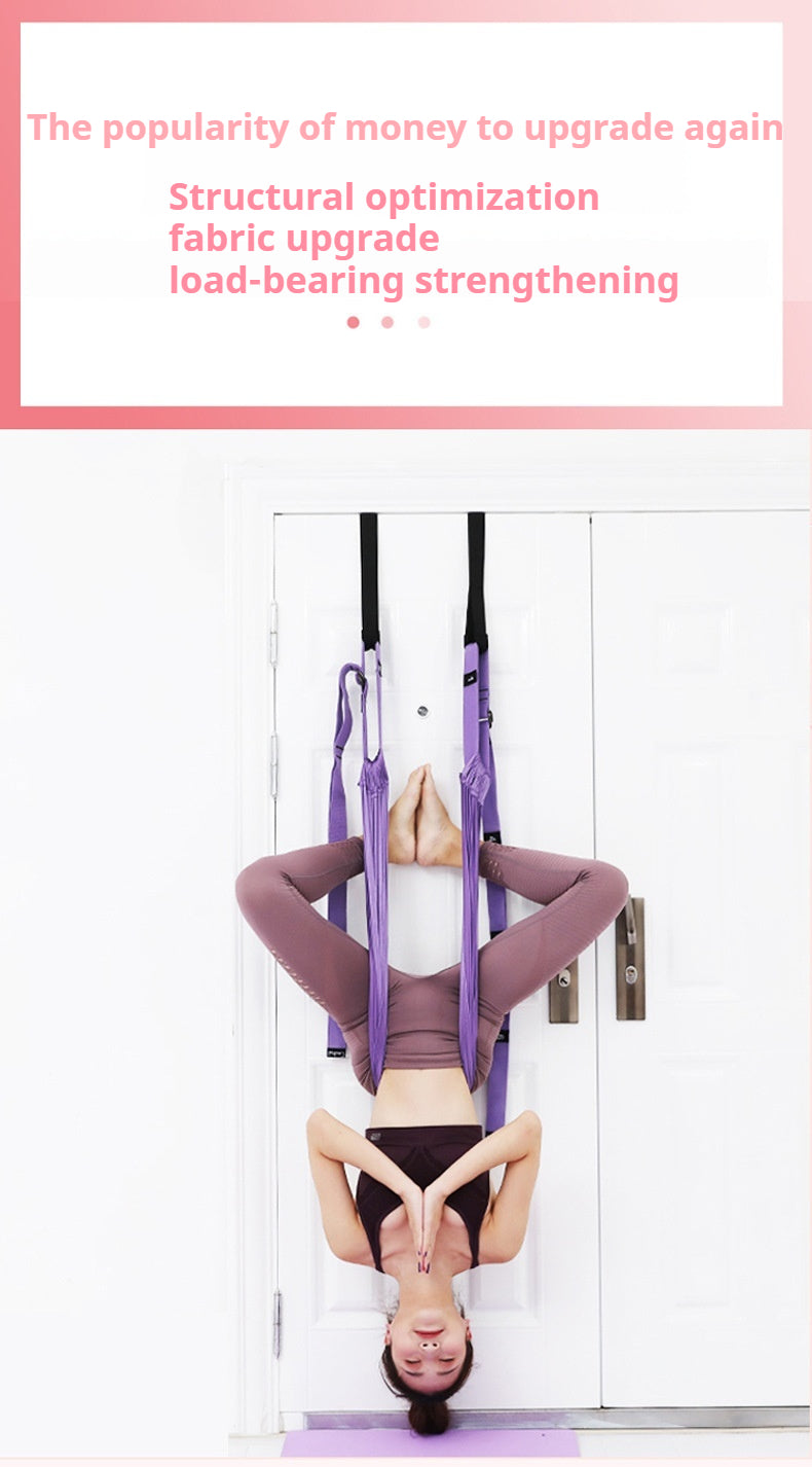 Premium Aerial Yoga Belt – Durable Inversion Trainer for Yoga, Fitness, and Stretching, Thick Elastic Design for Safe Split & Waist Flexibility Training, Ideal for Adults, Kids & Seniors